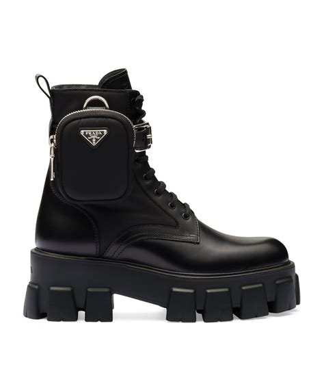 women prada boots with pouch.